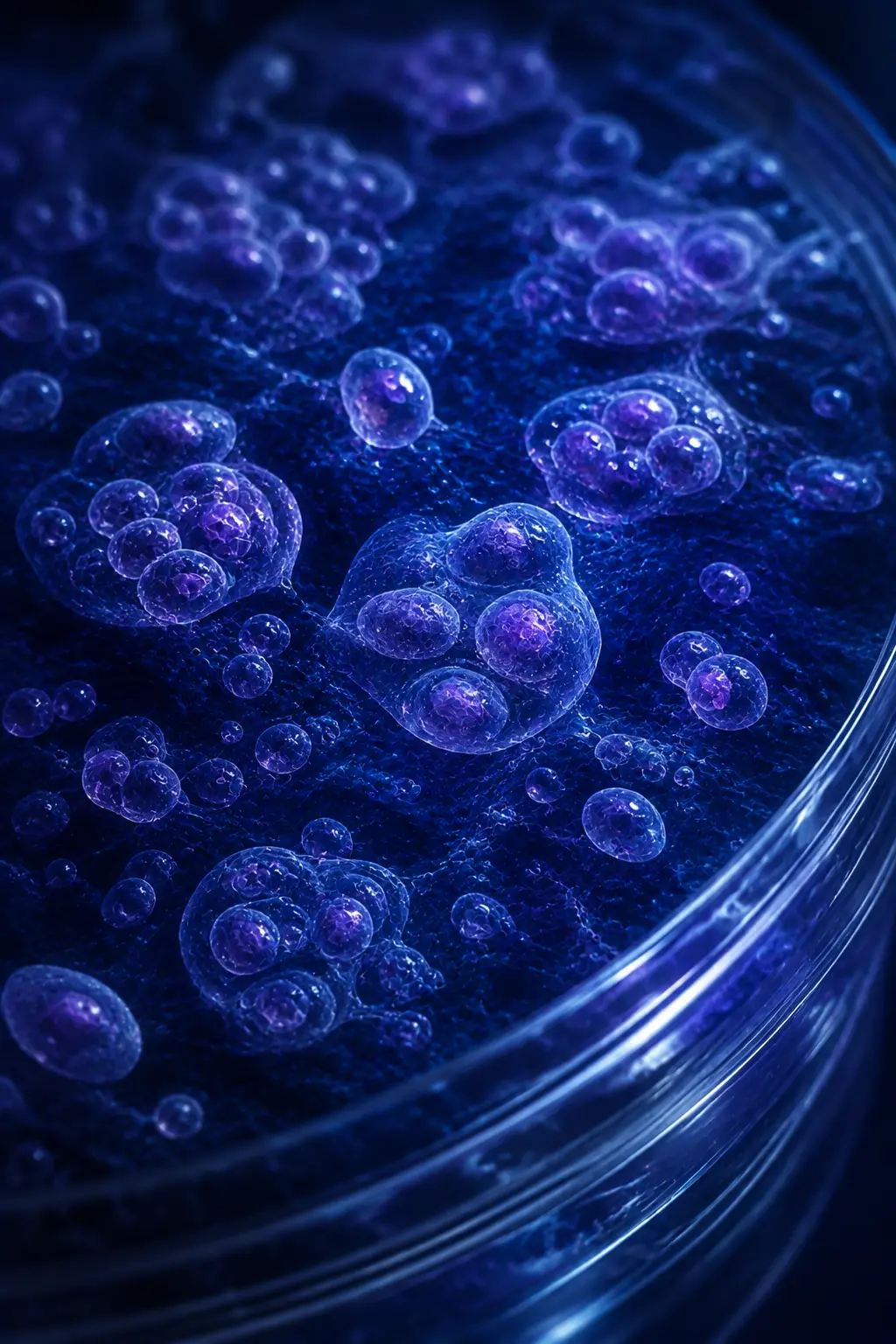 Illustrazione di un ambiente di ricerca biotecnologica